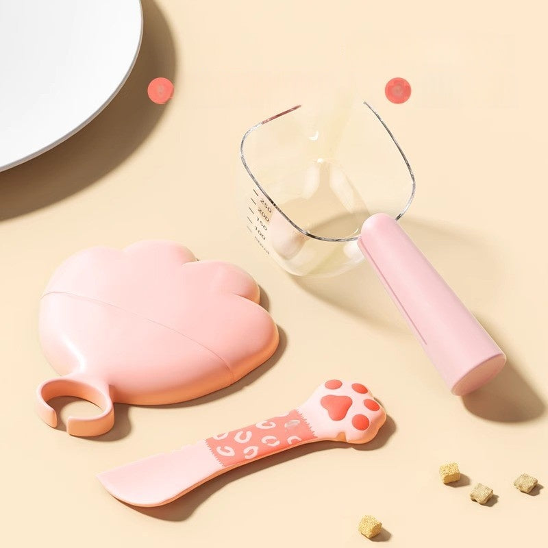 Silicone Pet Can Spoon & Lid Set – Multi-Functional Opener & Airtight Food Cover