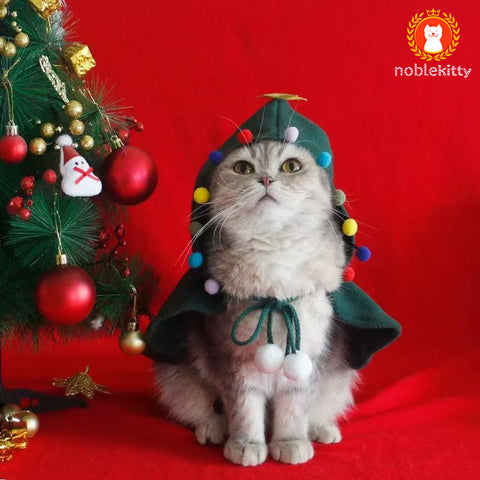 Cat Christmas Cape Winter Warm Shawl