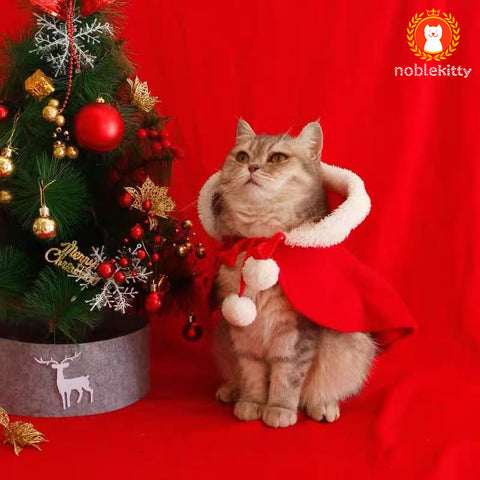 Cat Christmas Cape Winter Warm Shawl