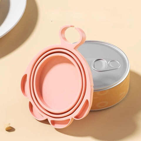 Silicone Pet Can Spoon & Lid Set – Multi-Functional Opener & Airtight Food Cover