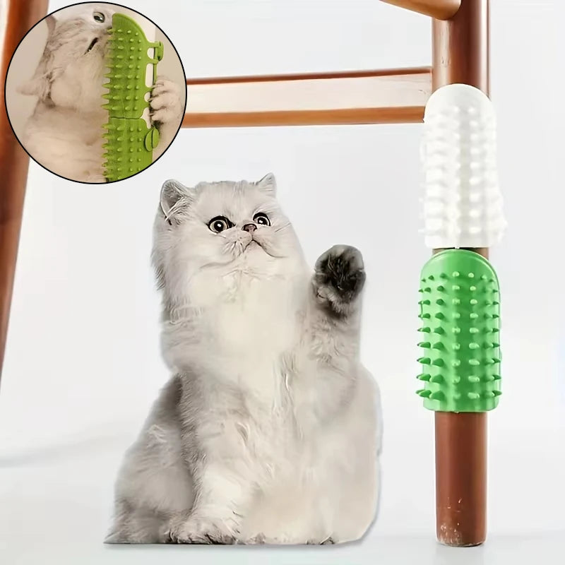 Cat Itch Scratcher Brush – Silicone Grooming & Massage Comb
