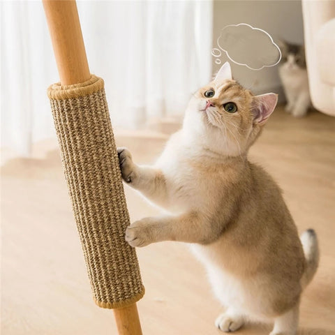 Cat Scratch Guard Mat with Hook and Loop Fastener 