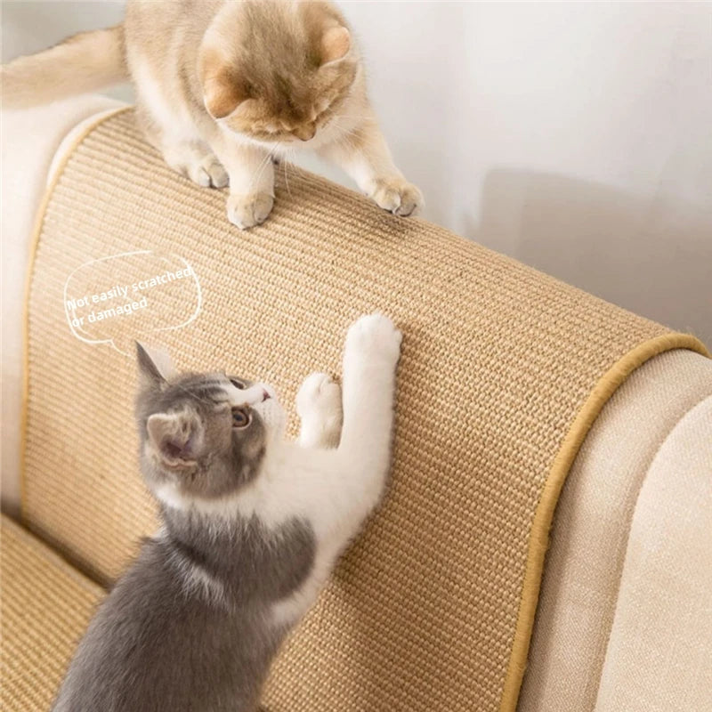 Noblekitty soft Cat Scratch Guard Mat with Hook and Loop Fastener 
