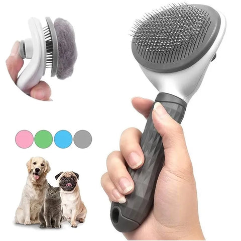 Noble Kitty Self-Cleaning Cat Brush for Moult Removal