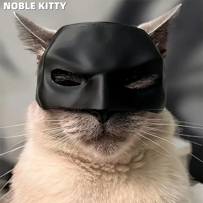 NobleKitty™ Cat Bat Mask – Black Superhero Costume for Cats & Dogs Cute Pet Cosplay Toy