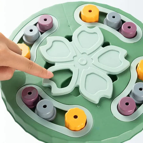 Interactive Pet Smart Feeder – Durable Bite-Resistant Puzzle Toy for Treat Hunting & Mental Stimulation