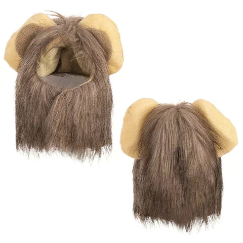 NobleKitty™ Lion Mane Hat for Cats & Small Dogs – Cute & Comfortable Faux Fur Pet Costume Accessory, Perfect for Halloween, Christmas & Parties