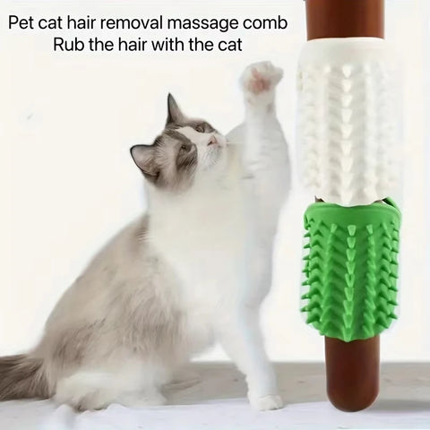 Cat Itch Scratcher Brush – Silicone Grooming & Massage Comb