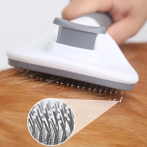 Noble Kitty Self-Cleaning Cat Brush for Moult Removal