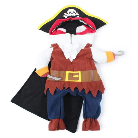 NobleKitty Halloween Pirate Costume for Cats & Small Dogs