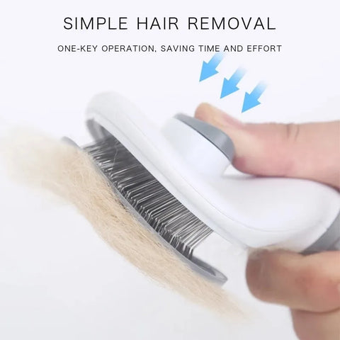 Noble Kitty Self-Cleaning Cat Brush for Moult Removal