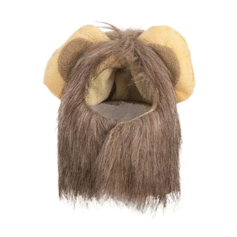 NobleKitty™ Lion Mane Hat for Cats & Small Dogs – Cute & Comfortable Faux Fur Pet Costume Accessory, Perfect for Halloween, Christmas & Parties