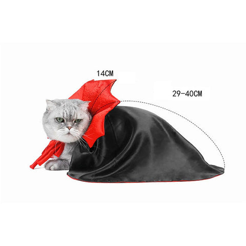 Cute Halloween Pet Costumes Cosplay Vampire Cloak For Small Dog Cat Kitten Puppy Dress Kawaii Pet Clothes Cat Accessoties Gift