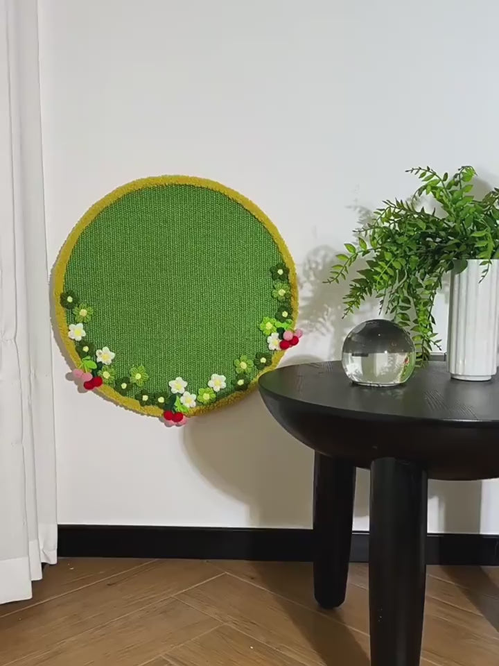 NobleKitty Natural Sisal Cat Scratching Mat with Pillow